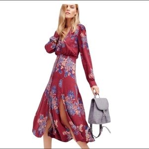 Free People Miranda Midi Floral Dress